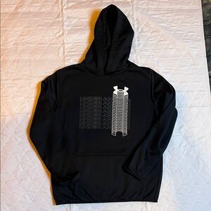 Under Armour Black Kids Hoodie with Graphic Design